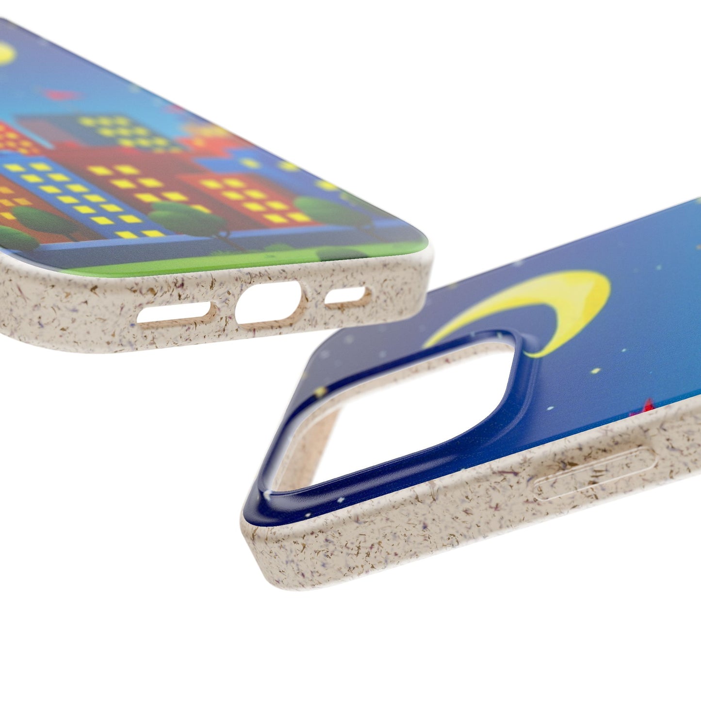 City Dreams Under the Moonlight Biodegradable Phone Case