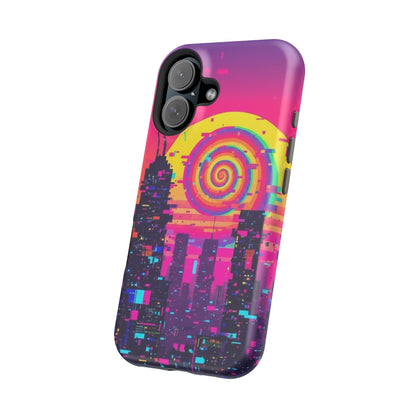 Neon Spiral Skyline Case
