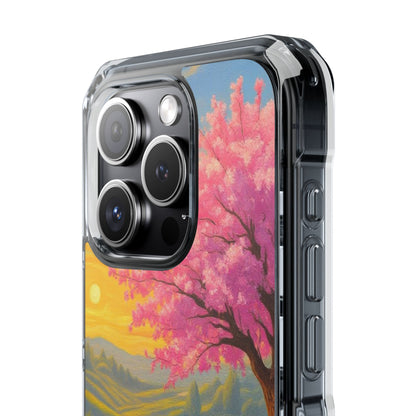 Spring Serenity: Sunset Promenade Magnetic Phone Case