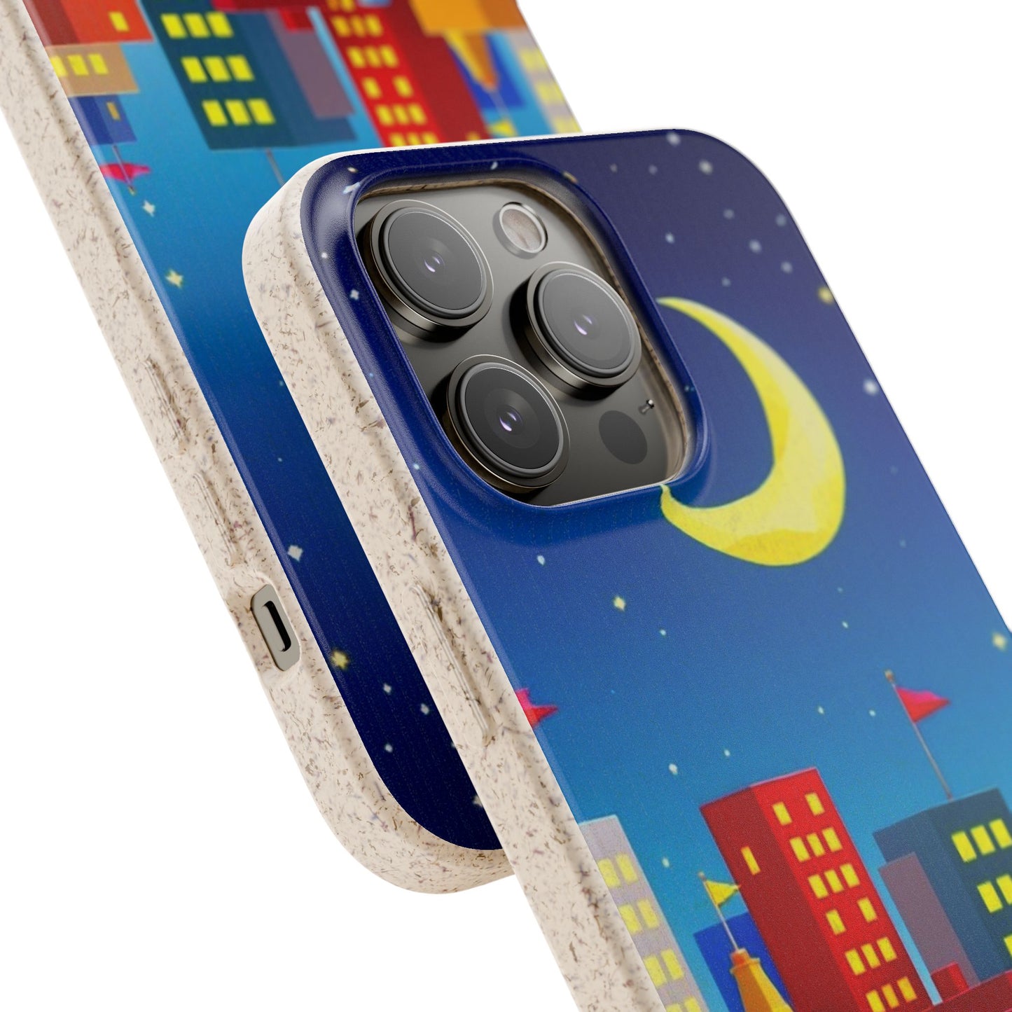 City Dreams Under the Moonlight Biodegradable Phone Case