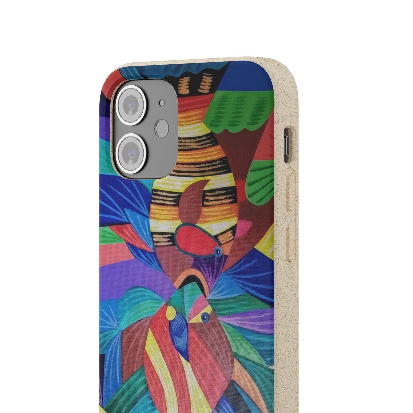 Neon Reef Kissed Abstract Tropical fish Canvas Phone case