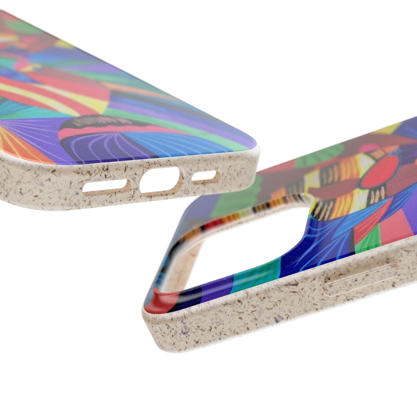 Neon Reef Kissed Abstract Tropical fish Canvas Phone case