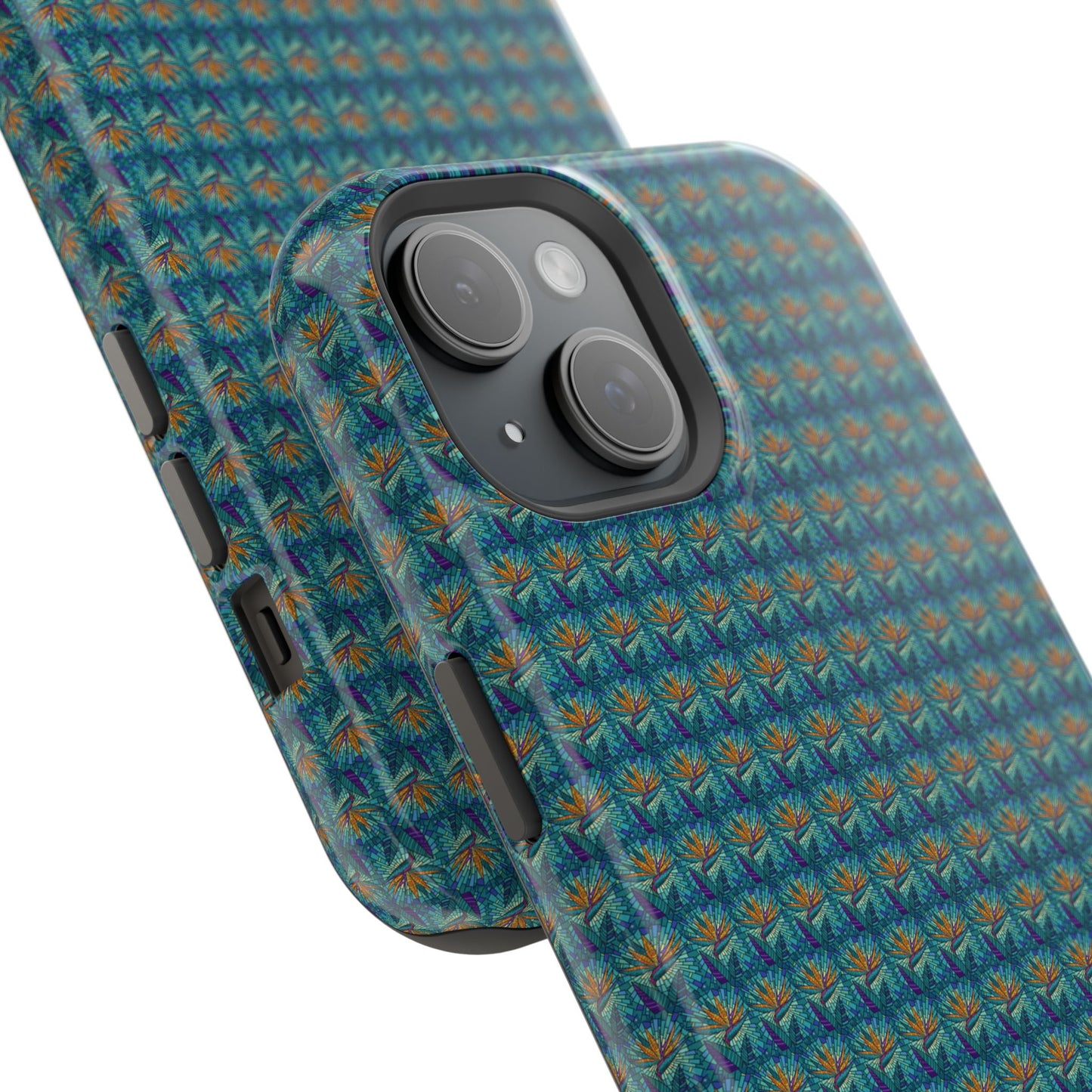 Abstract Mosaic Sunburst Pattern MagSafe® Phone case