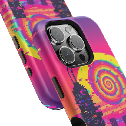Neon Spiral Skyline Case