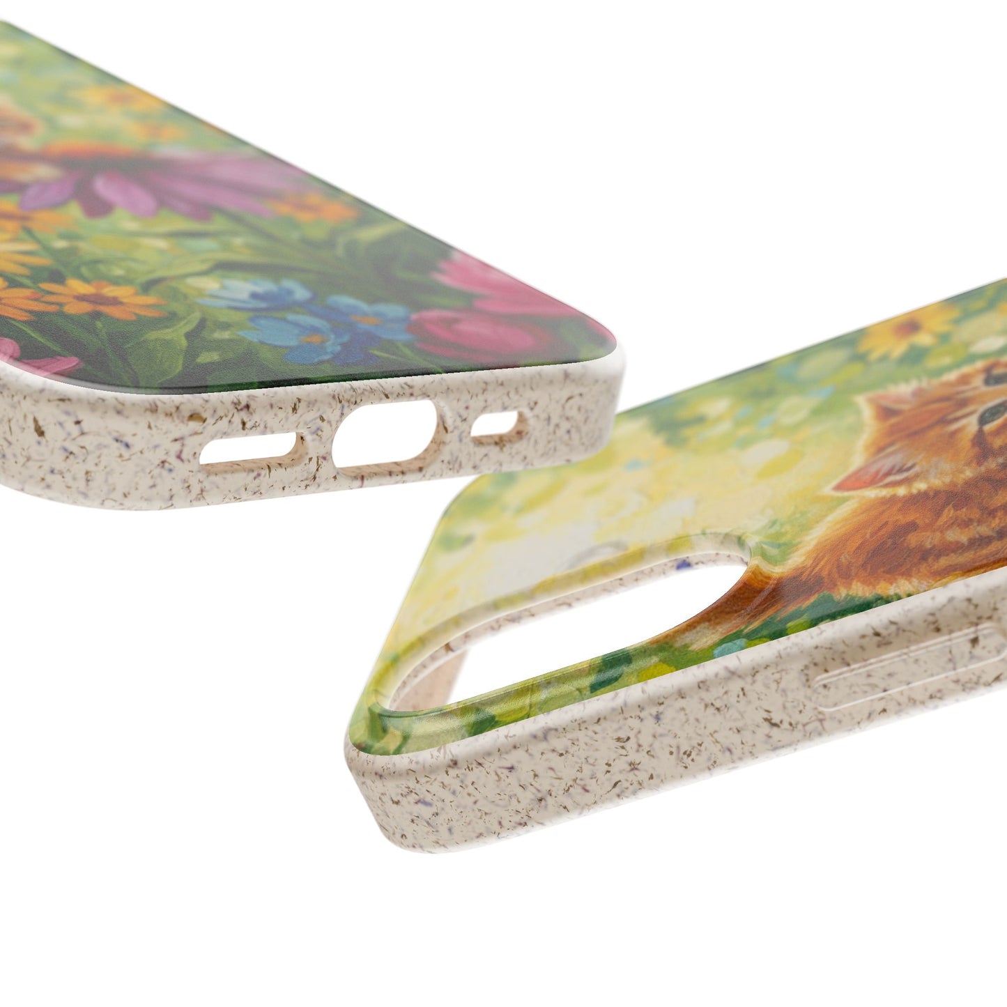 Kitten in a Sunlit Garden Biodegradable Phone Case