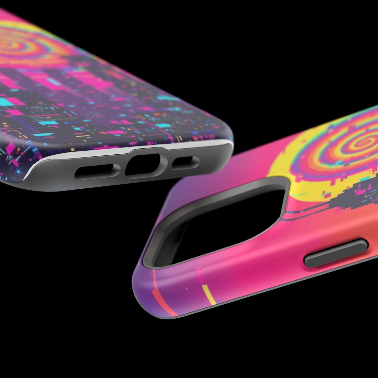 Neon Spiral Skyline Case