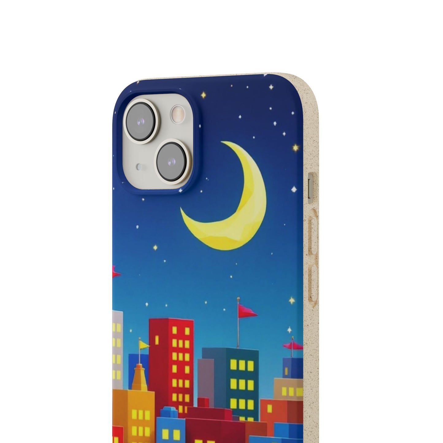 City Dreams Under the Moonlight Biodegradable Phone Case