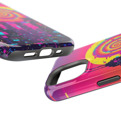 Neon Spiral Skyline Case