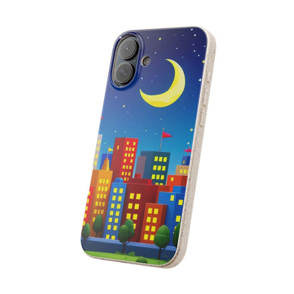 City Dreams Under the Moonlight Biodegradable Phone Case