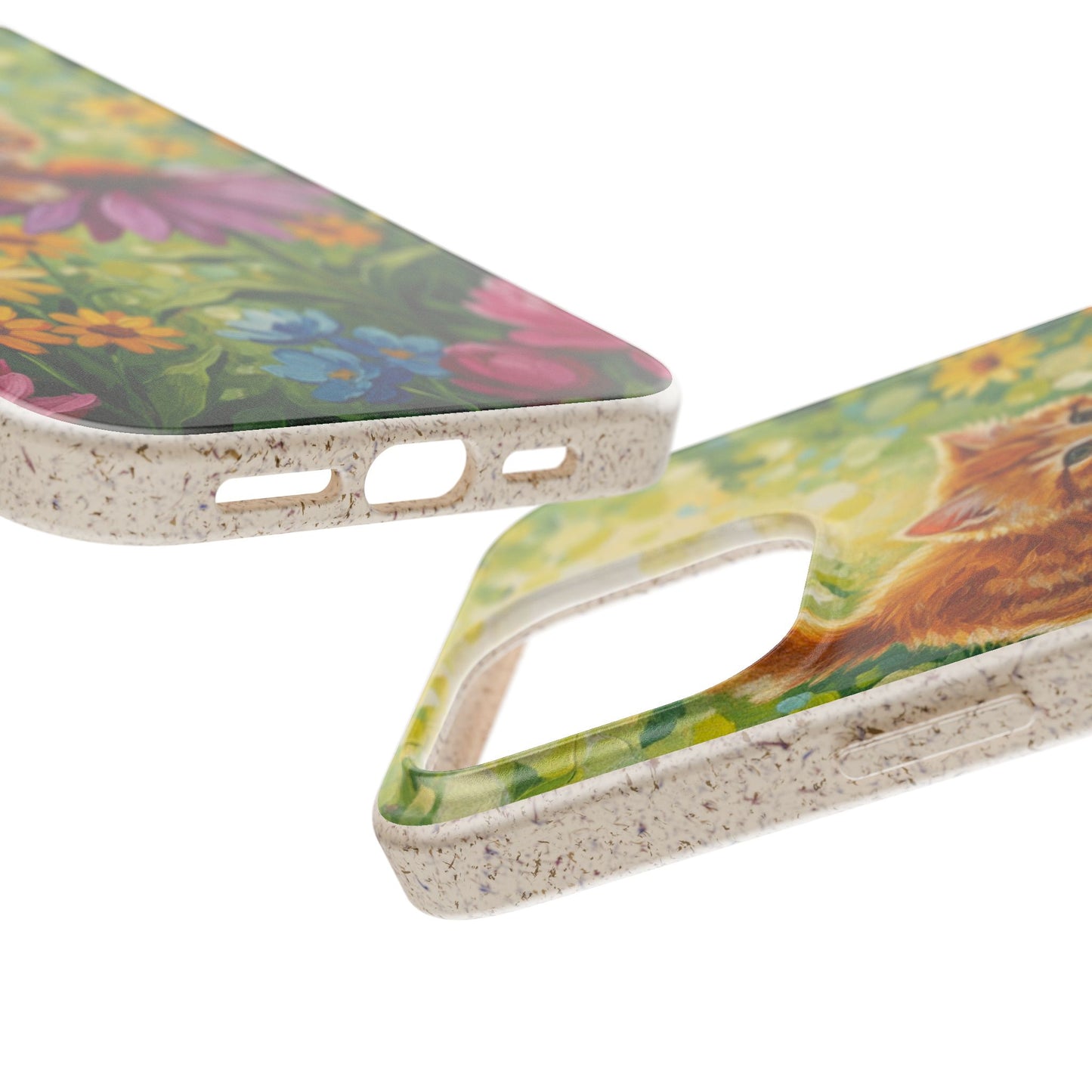 Kitten in a Sunlit Garden Biodegradable Phone Case
