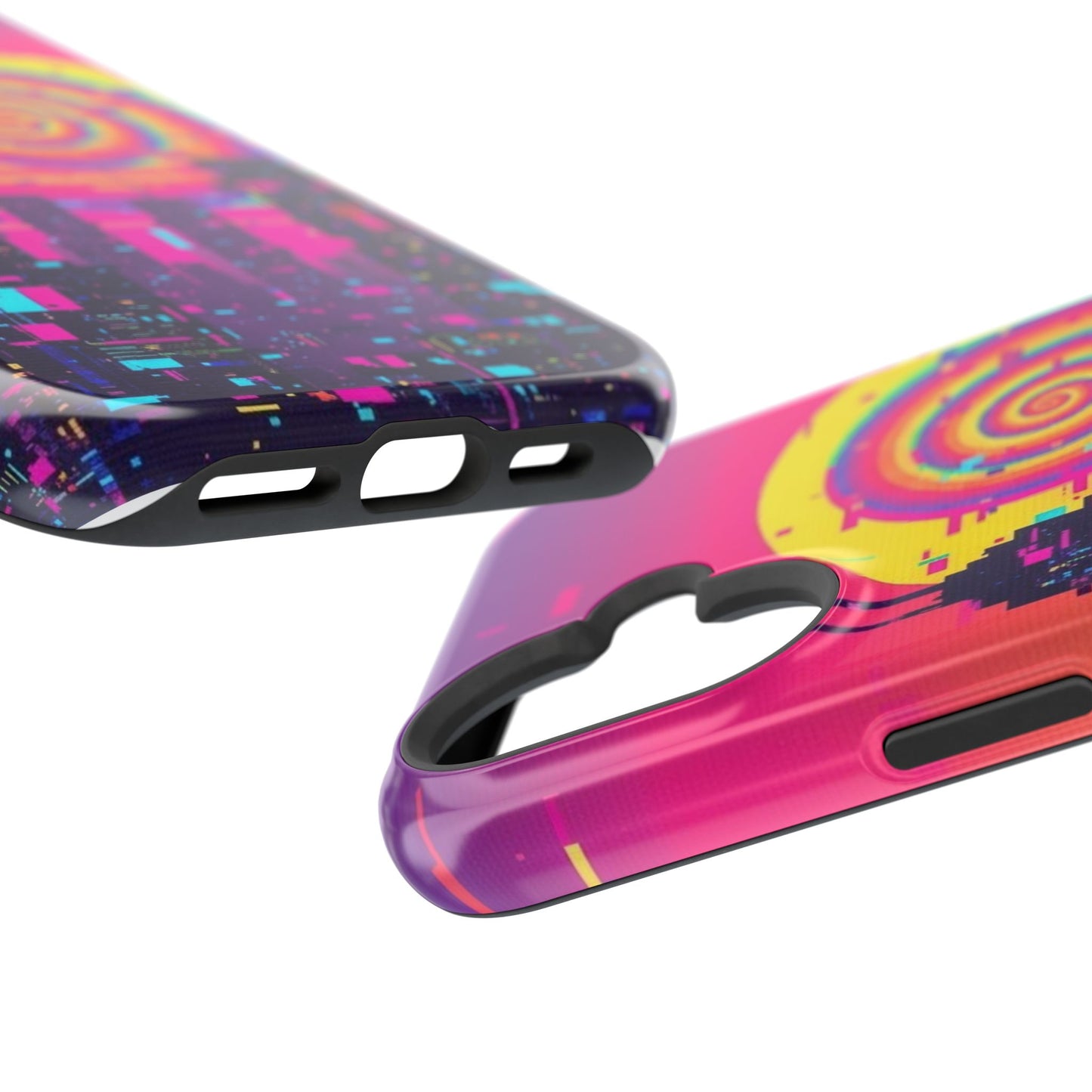 Neon Spiral Skyline Case