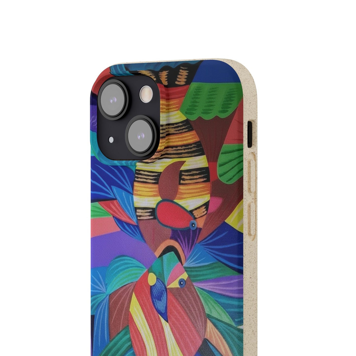 Neon Reef Kissed Abstract Tropical fish Canvas Phone case