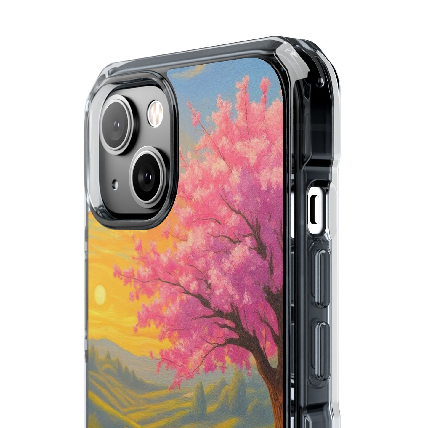 Spring Serenity: Sunset Promenade Magnetic Phone Case