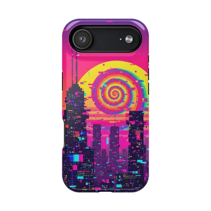 Neon Spiral Skyline Case