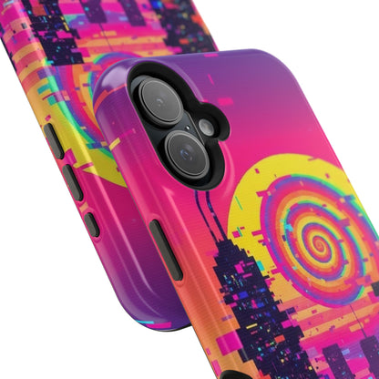 Neon Spiral Skyline Case