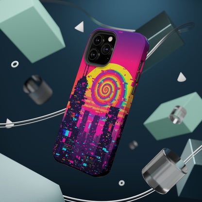 Neon Spiral Skyline Case