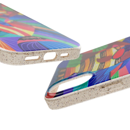 Neon Reef Kissed Abstract Tropical fish Canvas Phone case