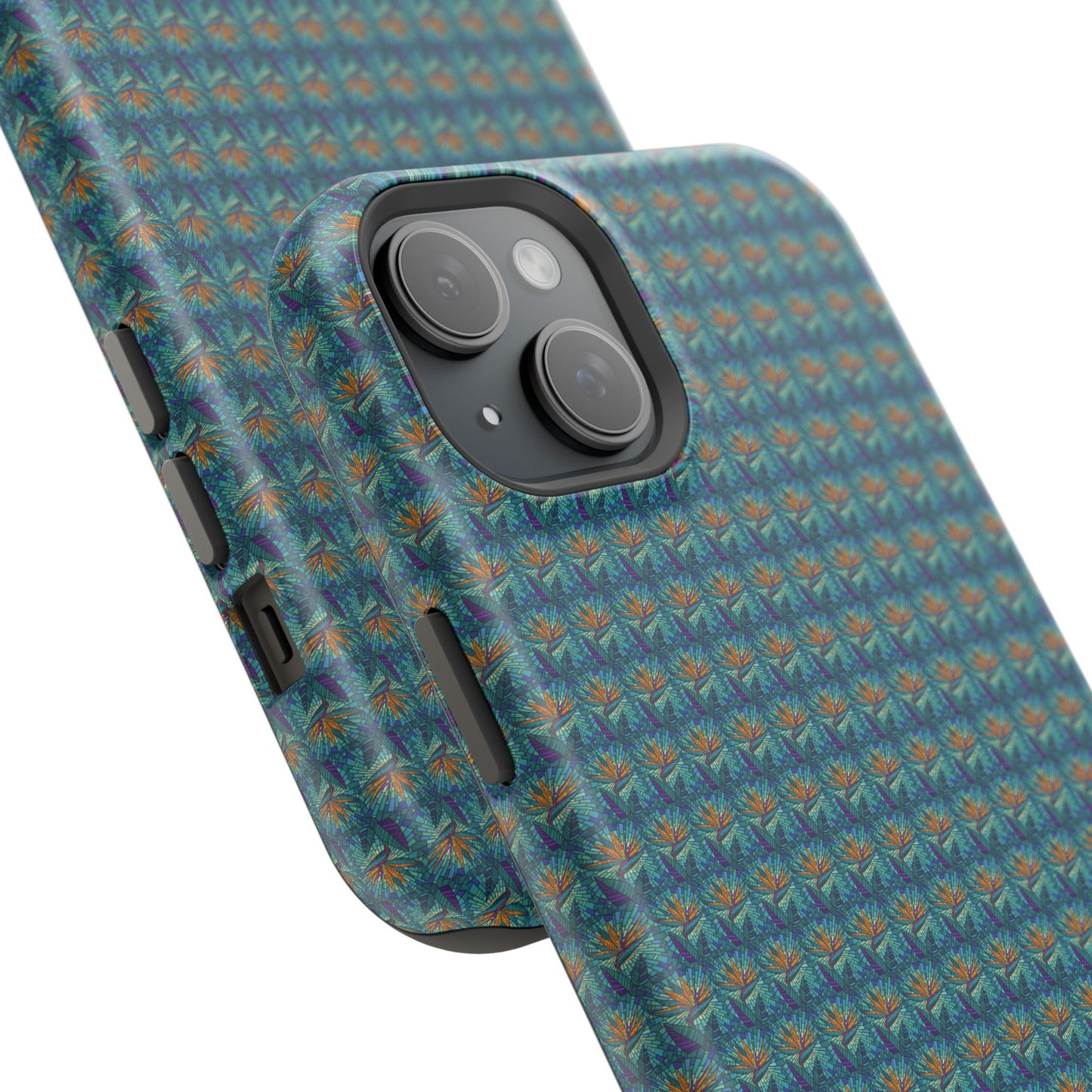 Abstract Mosaic Sunburst Pattern MagSafe® Phone case