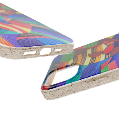 Neon Reef Kissed Abstract Tropical fish Canvas Phone case