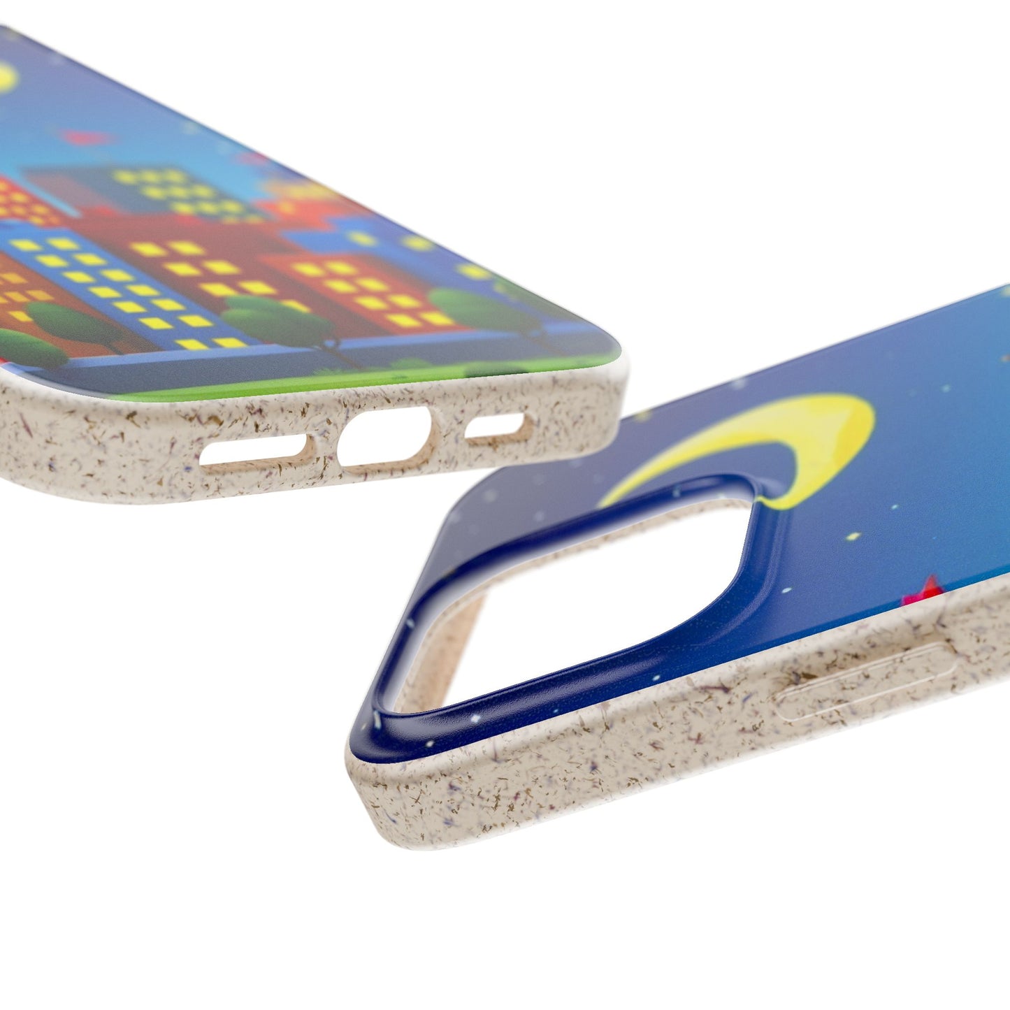 City Dreams Under the Moonlight Biodegradable Phone Case