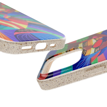 Neon Reef Kissed Abstract Tropical fish Canvas Phone case