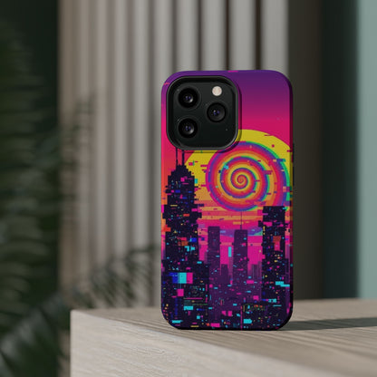 Neon Spiral Skyline Case