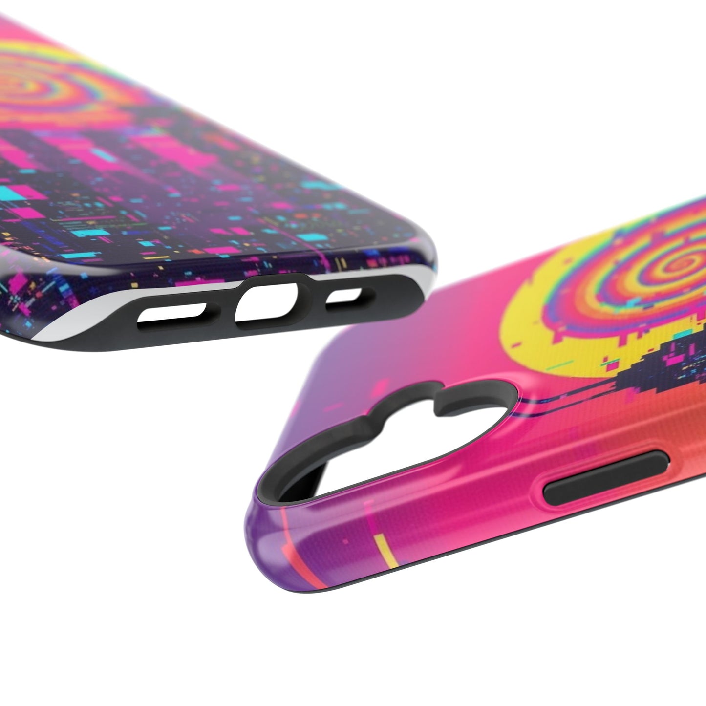 Neon Spiral Skyline Case