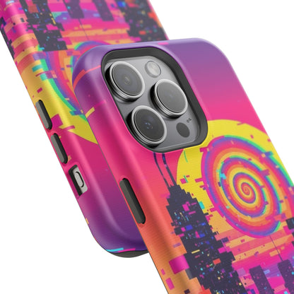Neon Spiral Skyline Case