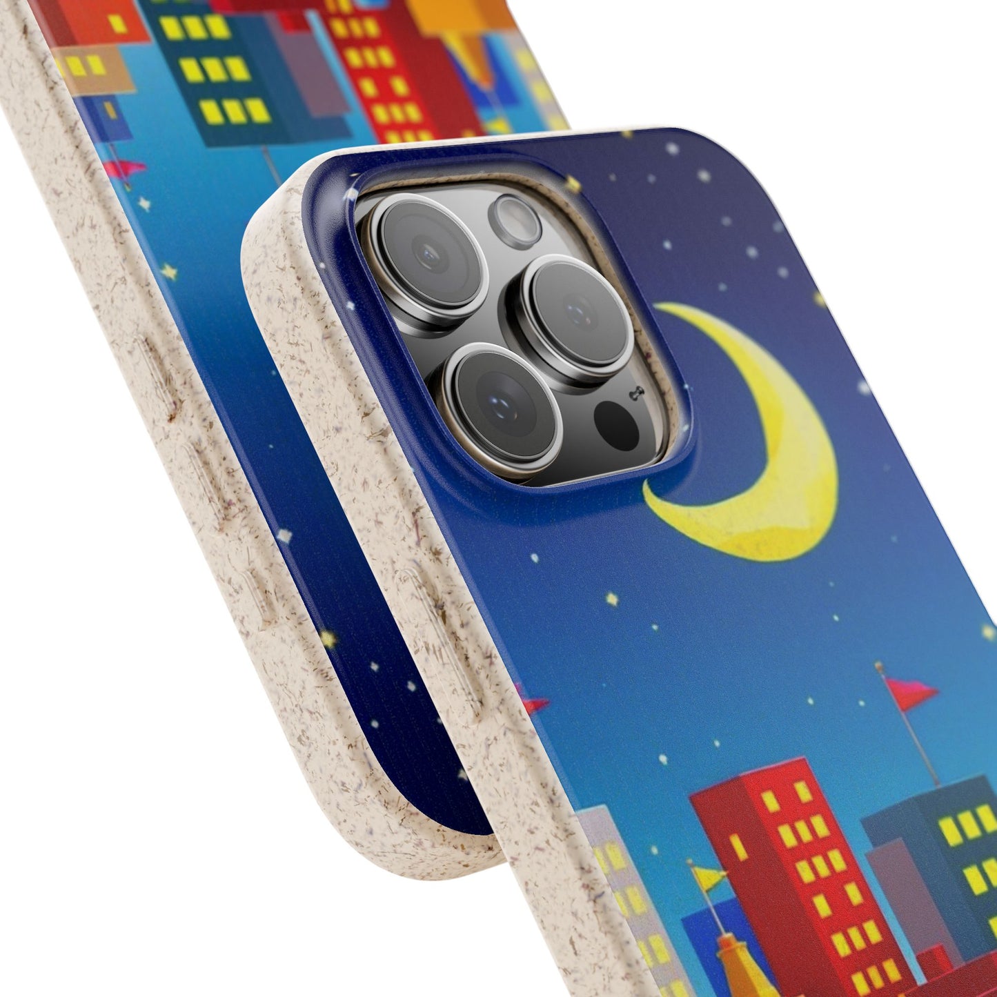 City Dreams Under the Moonlight Biodegradable Phone Case