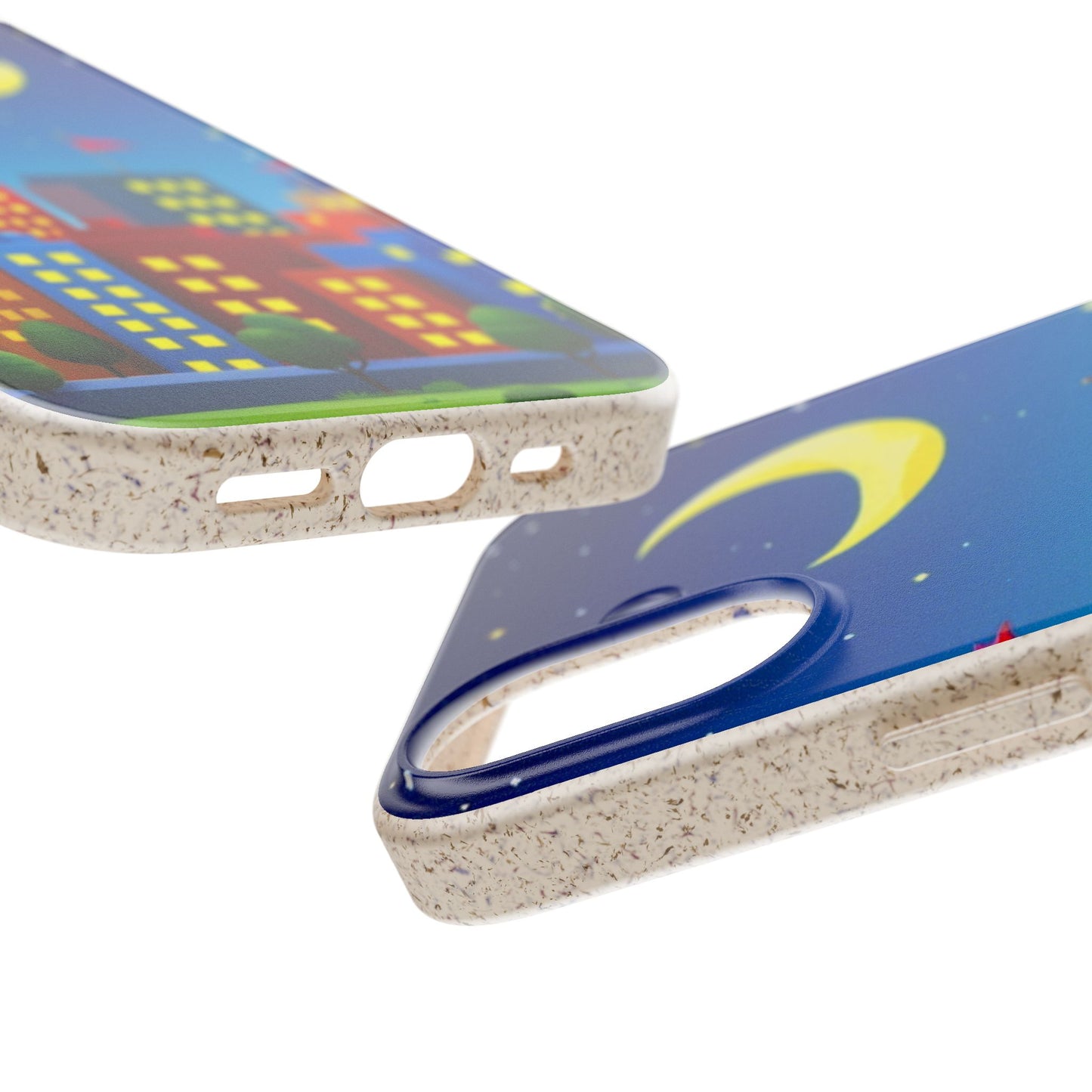 City Dreams Under the Moonlight Biodegradable Phone Case