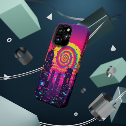 Neon Spiral Skyline Case