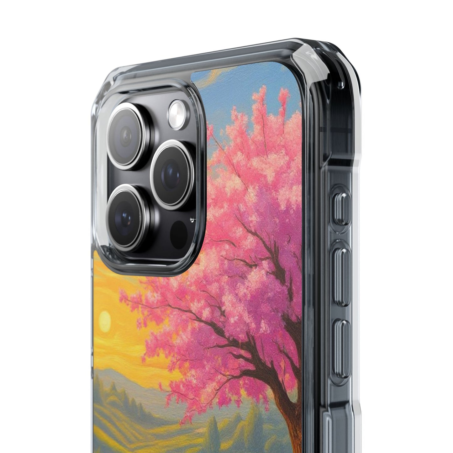 Spring Serenity: Sunset Promenade Magnetic Phone Case