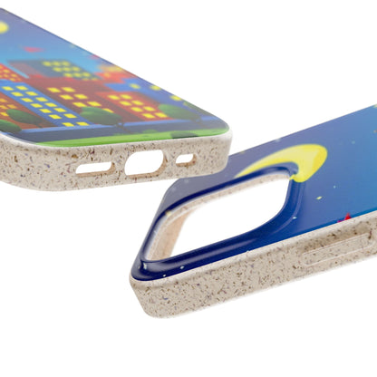 City Dreams Under the Moonlight Biodegradable Phone Case