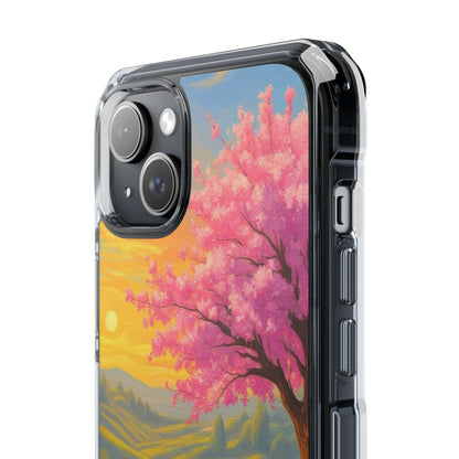 Spring Serenity: Sunset Promenade Magnetic Phone Case