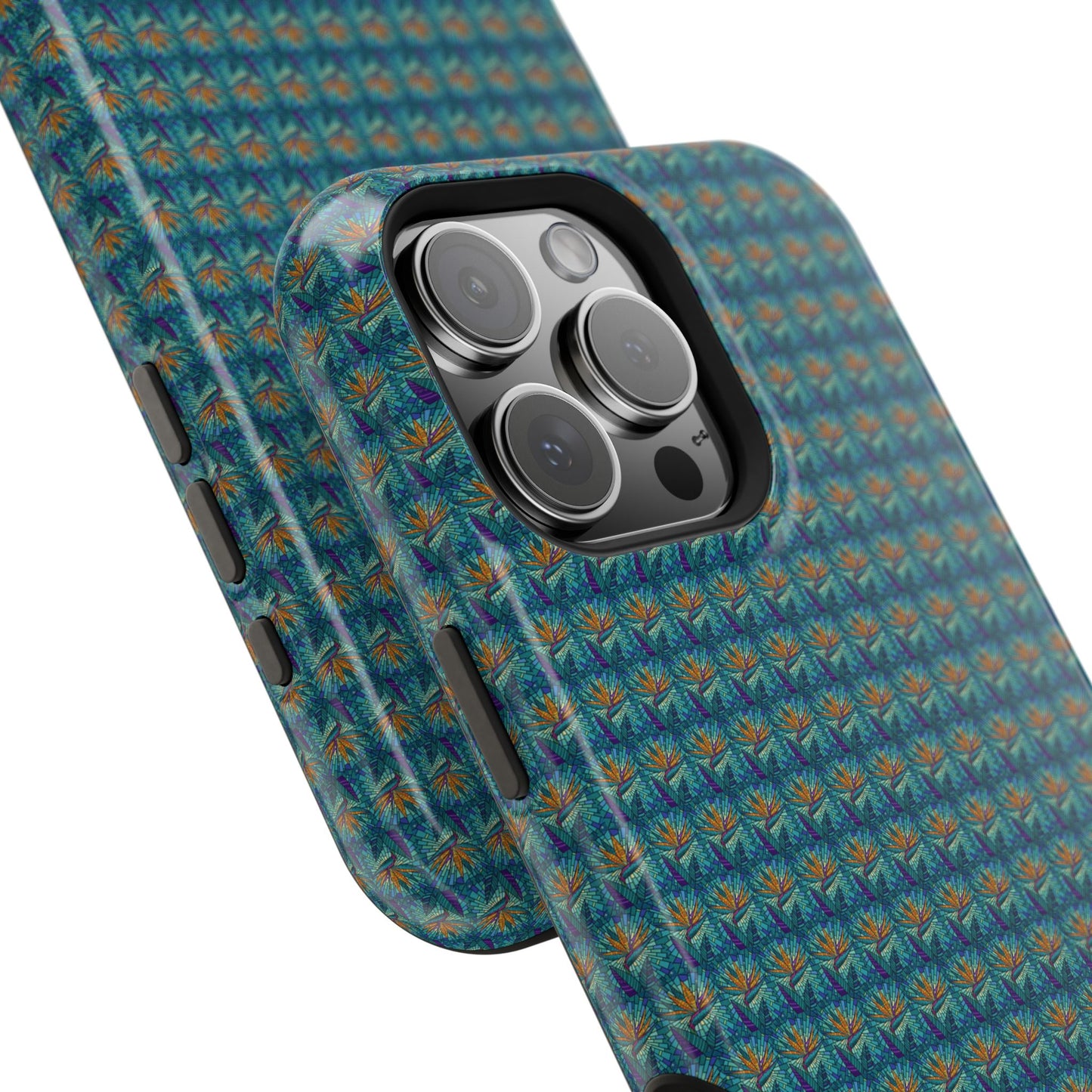 Abstract Mosaic Sunburst Pattern MagSafe® Phone case