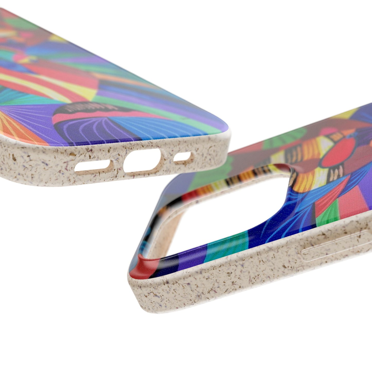 Neon Reef Kissed Abstract Tropical fish Canvas Phone case