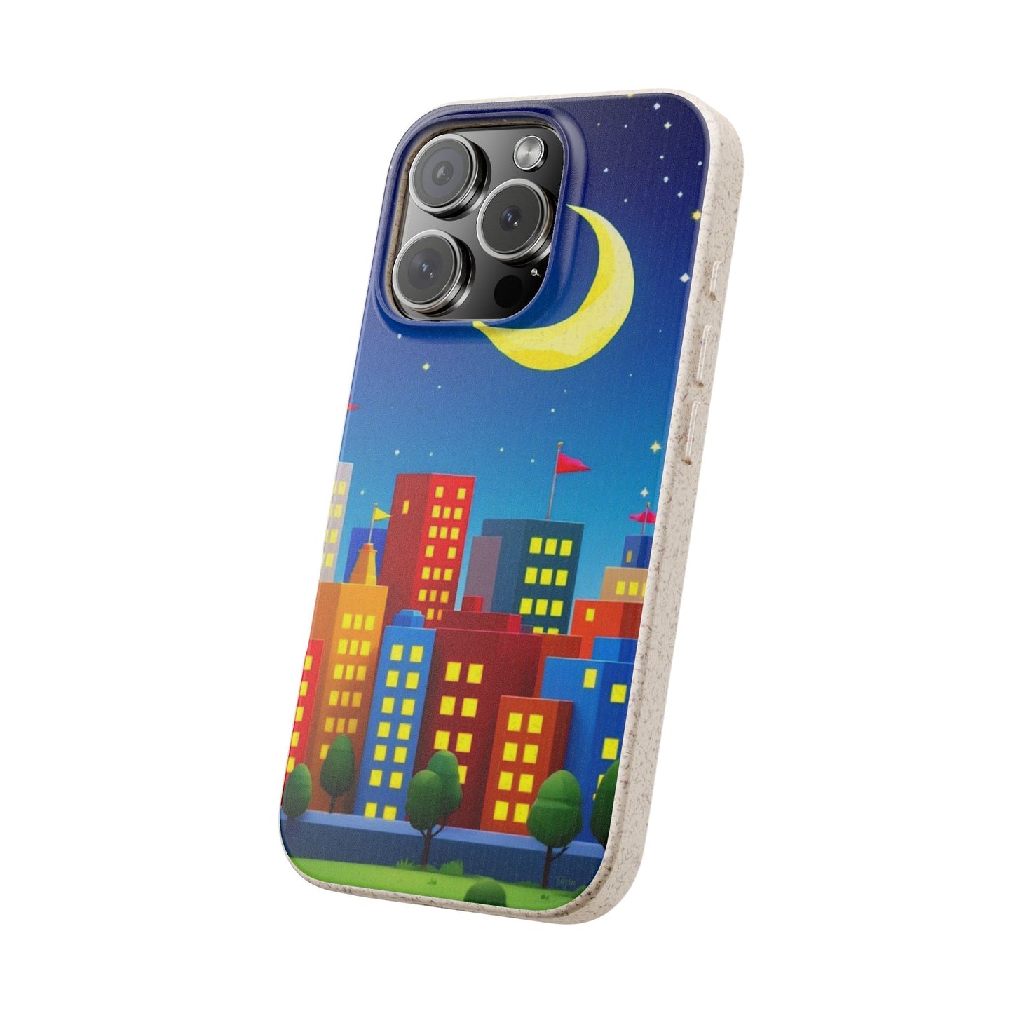 City Dreams Under the Moonlight Biodegradable Phone Case