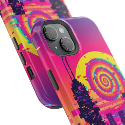 Neon Spiral Skyline Case