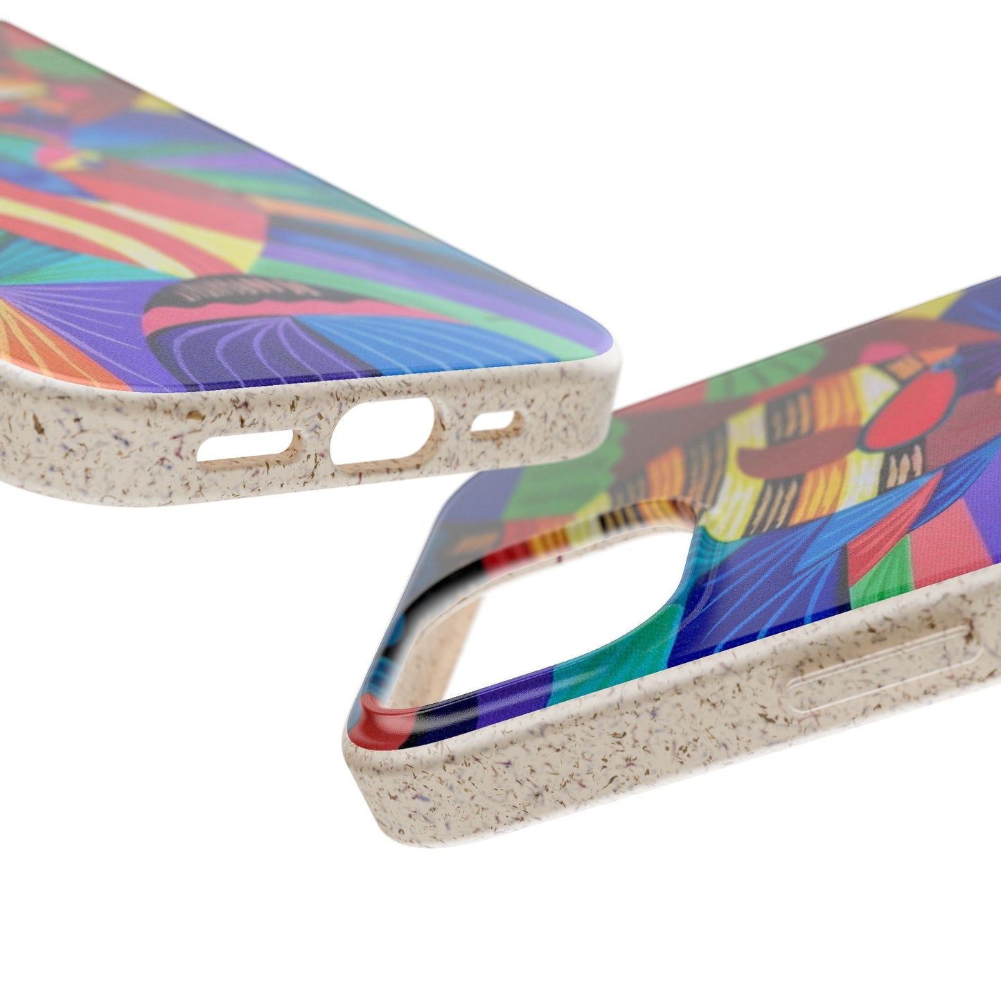 Neon Reef Kissed Abstract Tropical fish Canvas Phone case