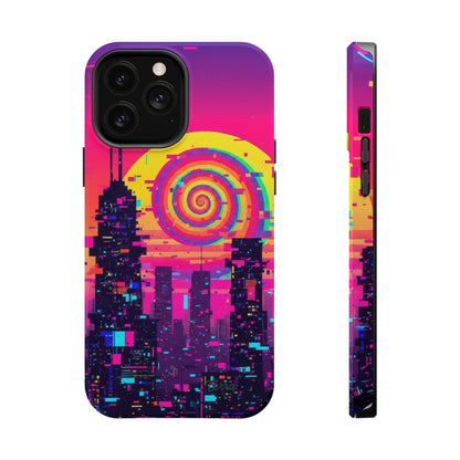 Neon Spiral Skyline Case