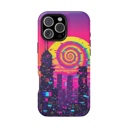 Neon Spiral Skyline Case