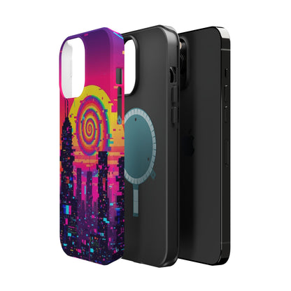 Neon Spiral Skyline Case