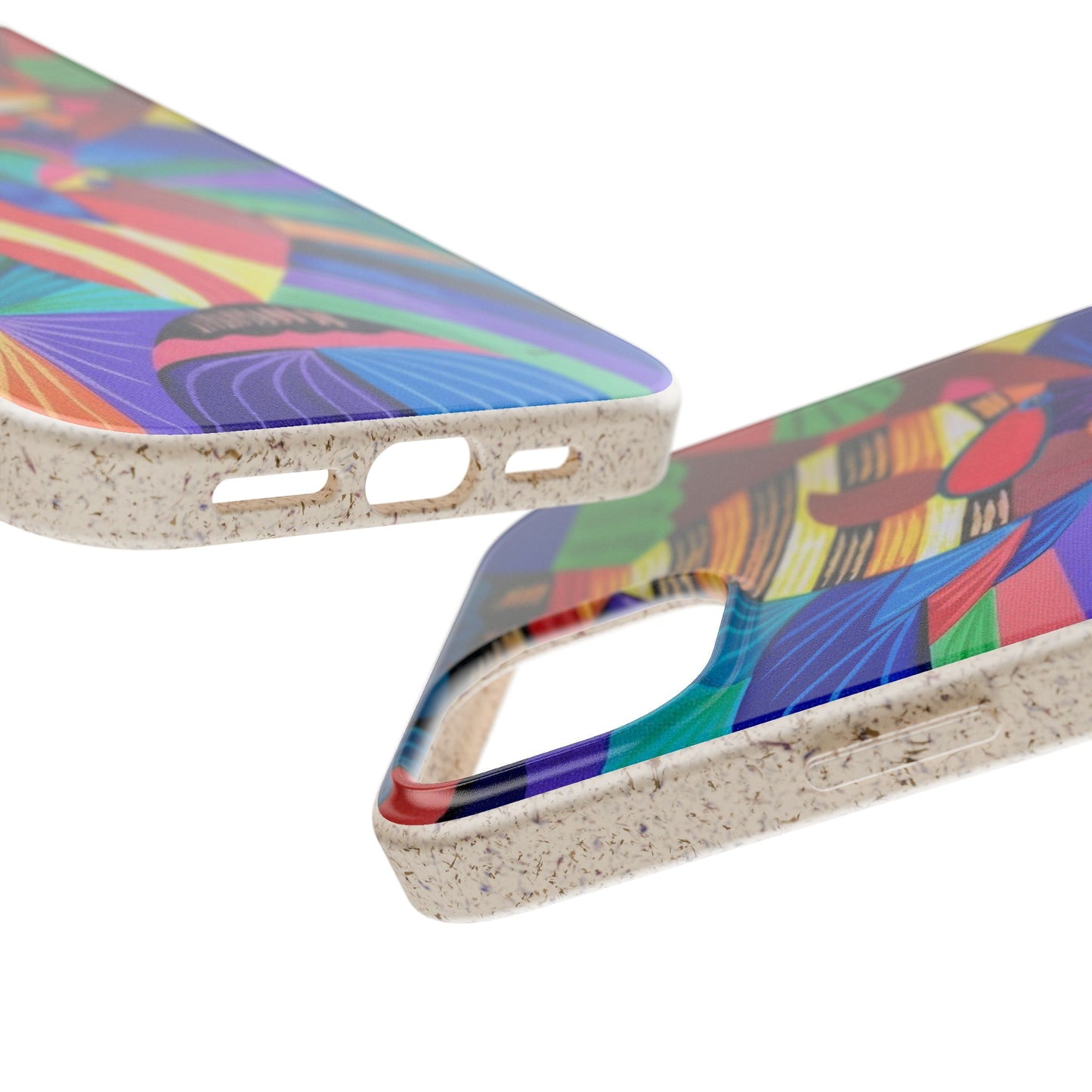 Neon Reef Kissed Abstract Tropical fish Canvas Phone case