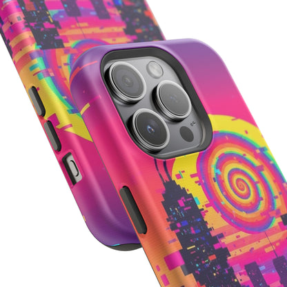 Neon Spiral Skyline Case