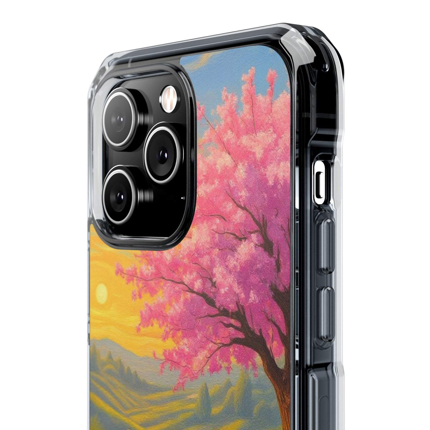 Spring Serenity: Sunset Promenade Magnetic Phone Case