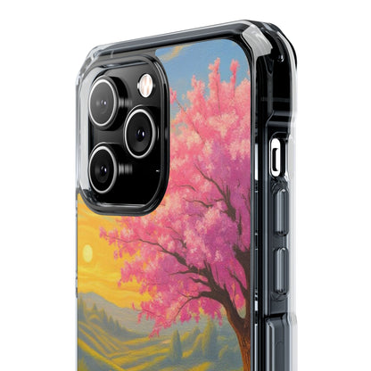 Spring Serenity: Sunset Promenade Magnetic Phone Case