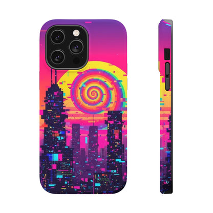 Neon Spiral Skyline Case