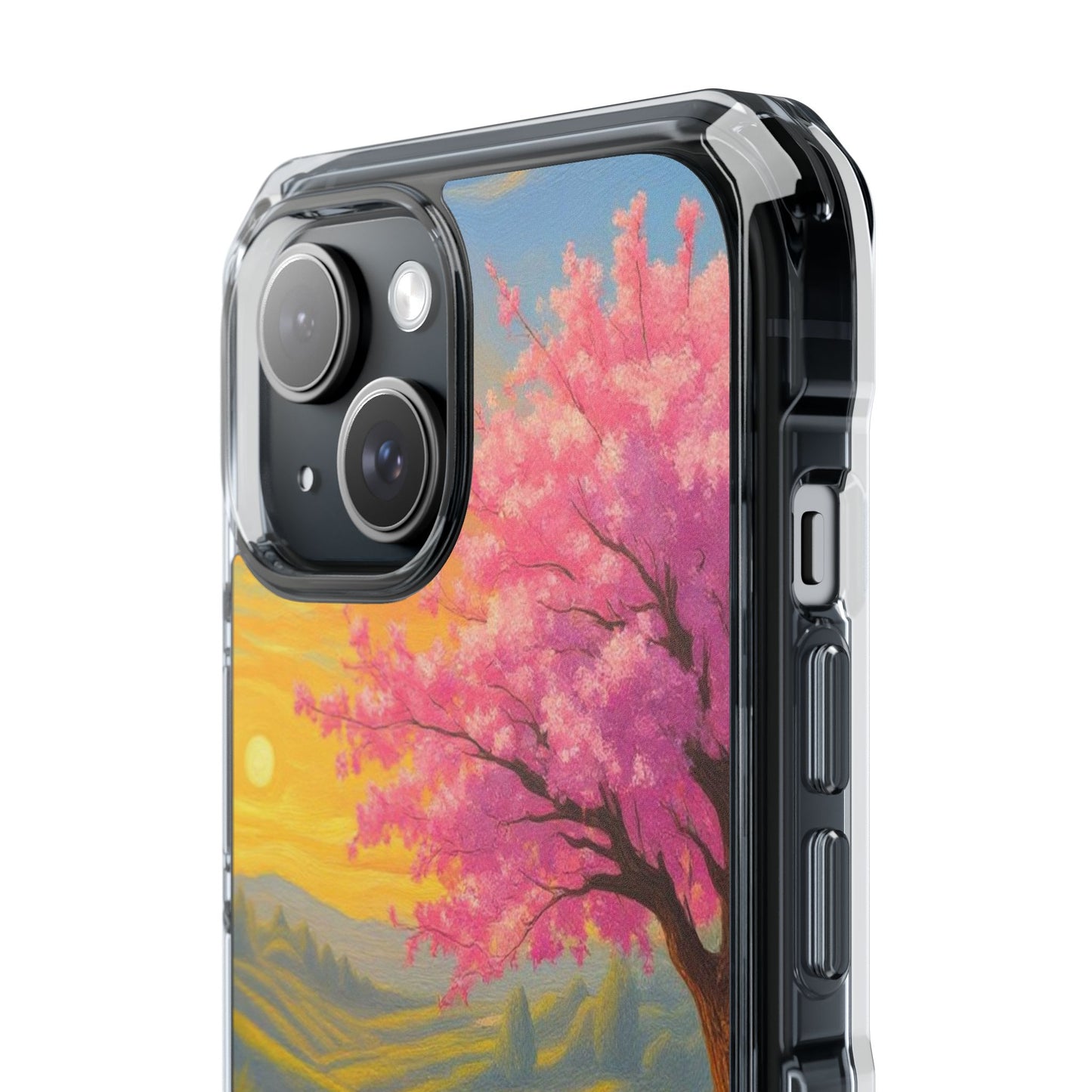 Spring Serenity: Sunset Promenade Magnetic Phone Case