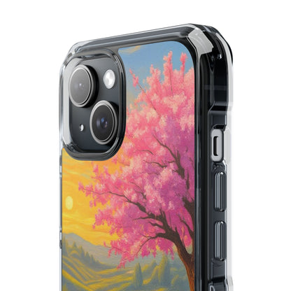 Spring Serenity: Sunset Promenade Magnetic Phone Case