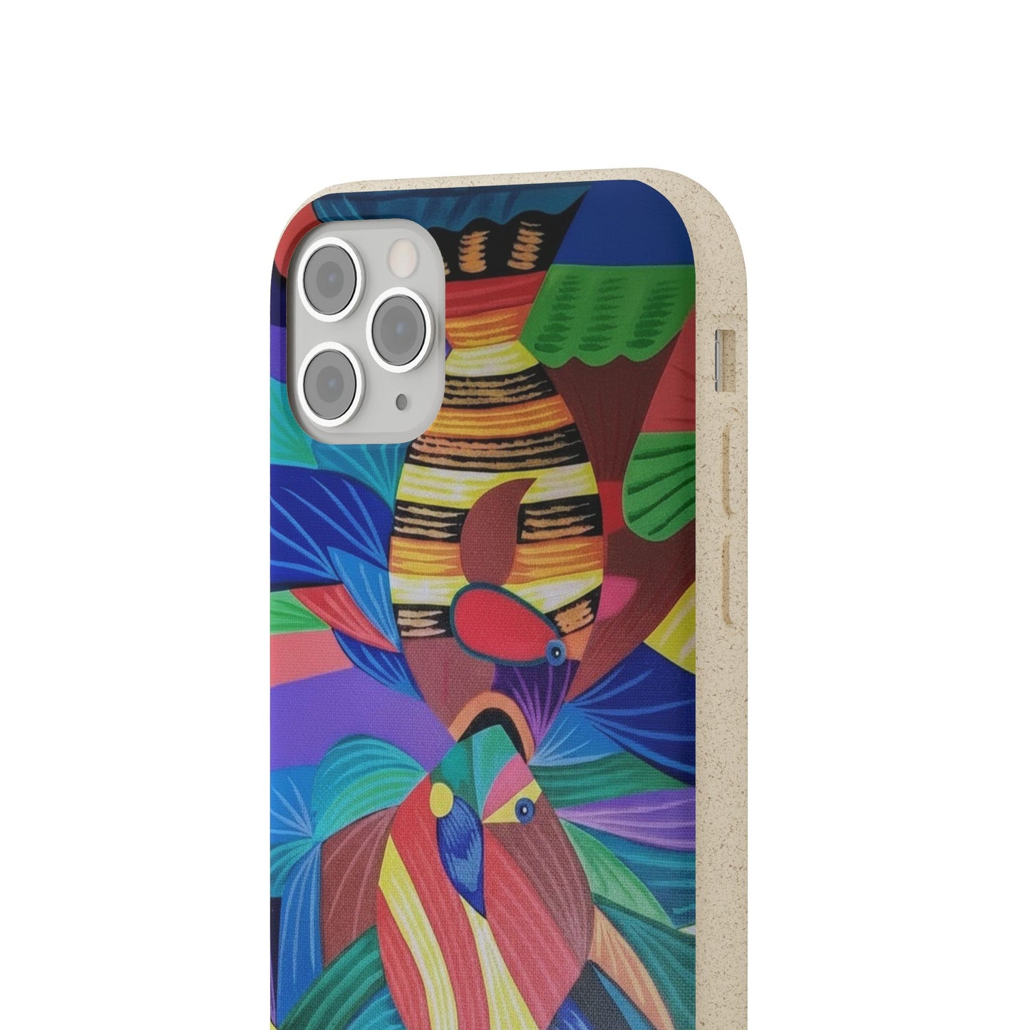 Neon Reef Kissed Abstract Tropical fish Canvas Phone case
